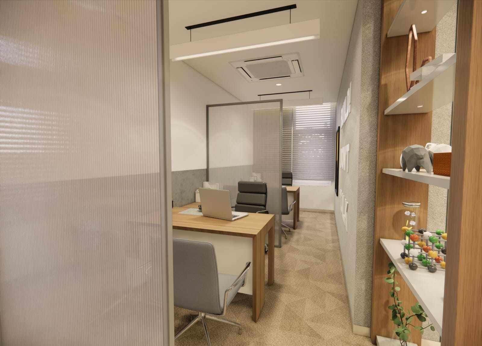 Finished consultation room interior