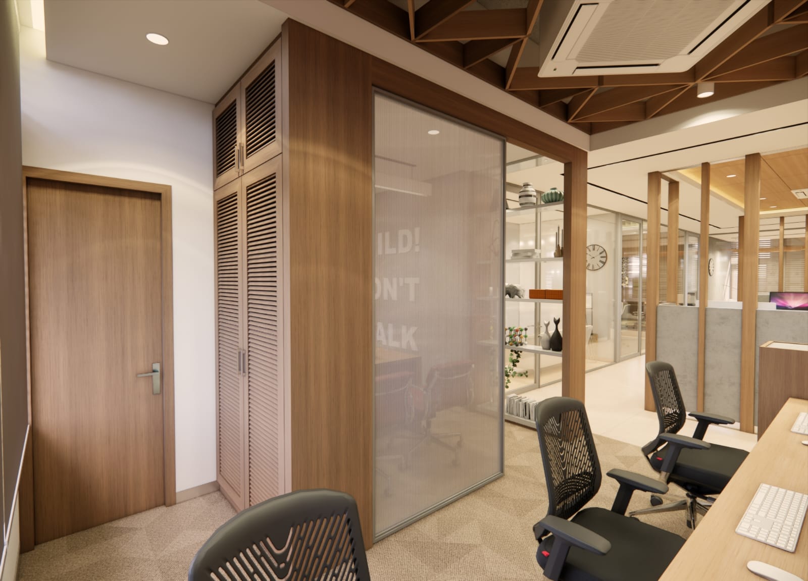 Interior corridor and room fit-out